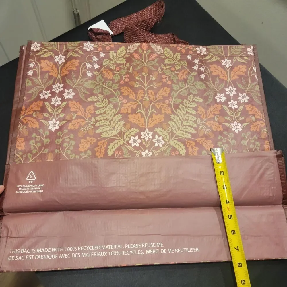 Fall brown leafes Women's reusable Bag